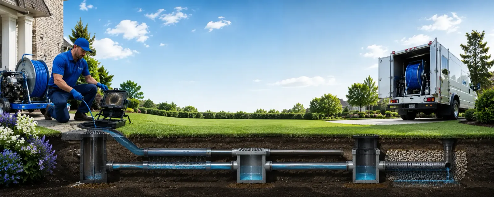 Outdoor drain cleaning information for Smithfield, IL
